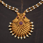 White Stone Chain Antique Short Necklace