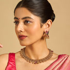 Red Stone Gold Antique Necklace