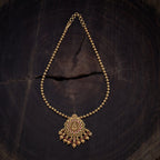 Single Line Stones Temple Antique Necklace