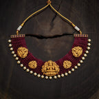 Handwork Laxmi temple necklace designs Antique Necklace