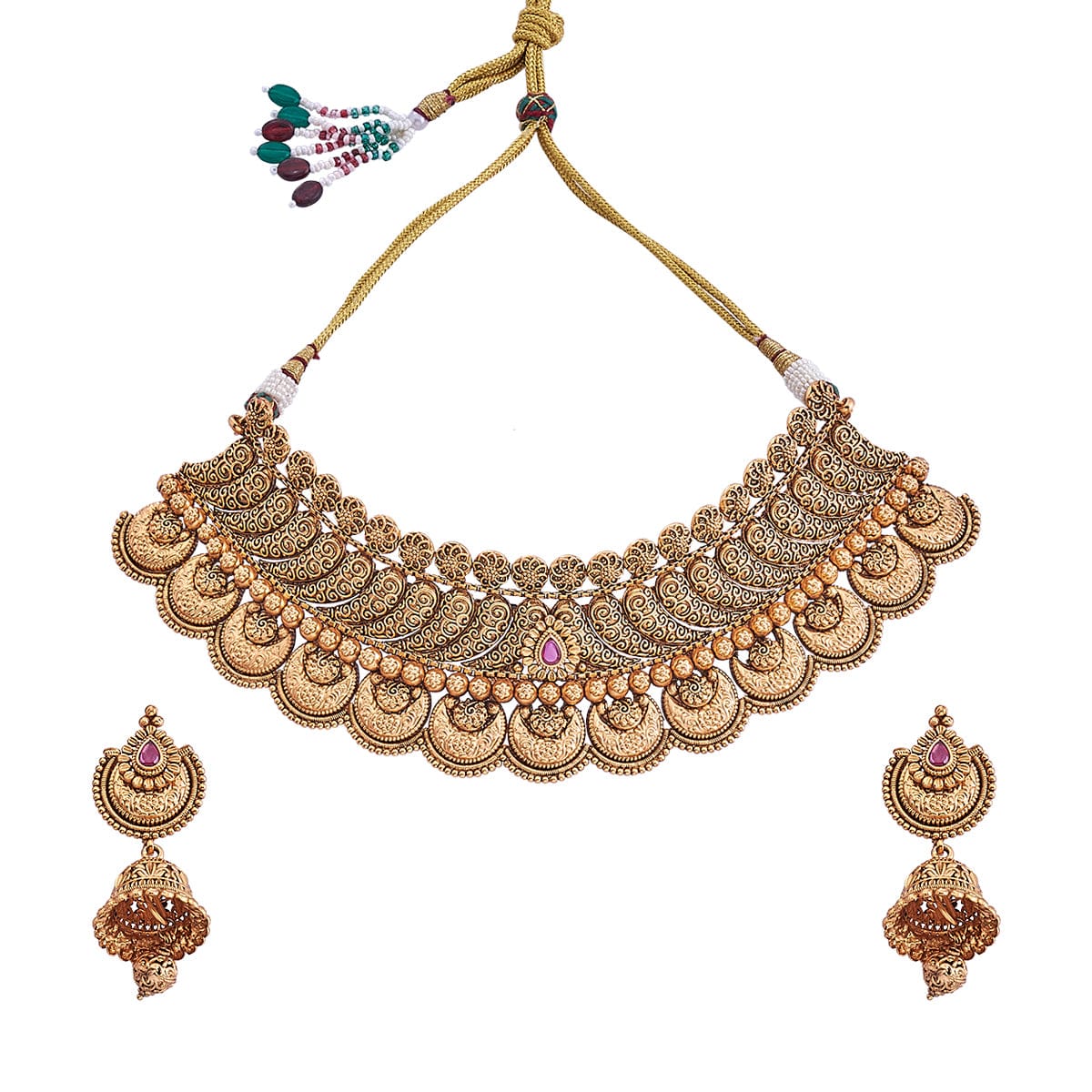 Hard Work & God's Work Antique Necklace