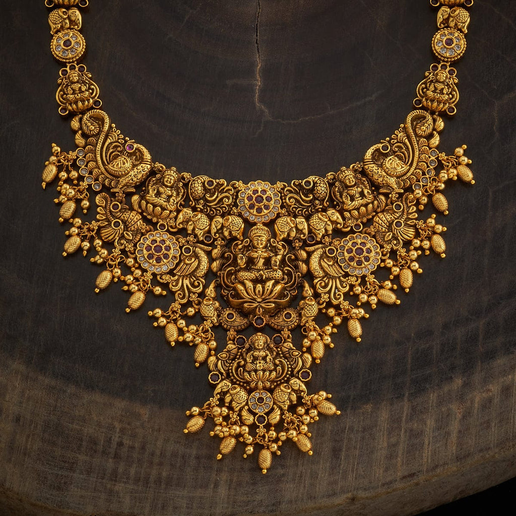 Lotus Blessings Lakshmi Antique Necklace