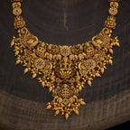 Lotus Blessings Lakshmi Antique Necklace