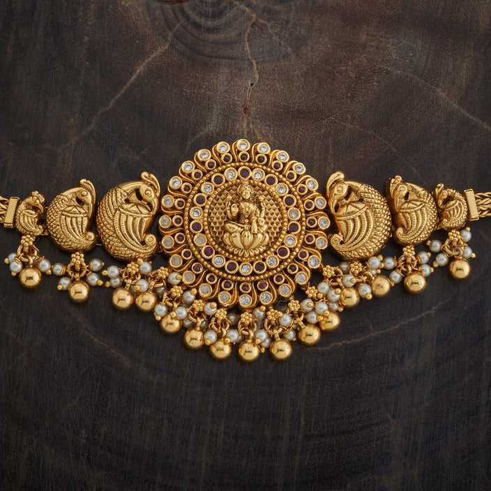 Antique Gold Short Necklace Set