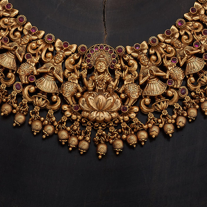 Temple hard work design Antique Necklace Set