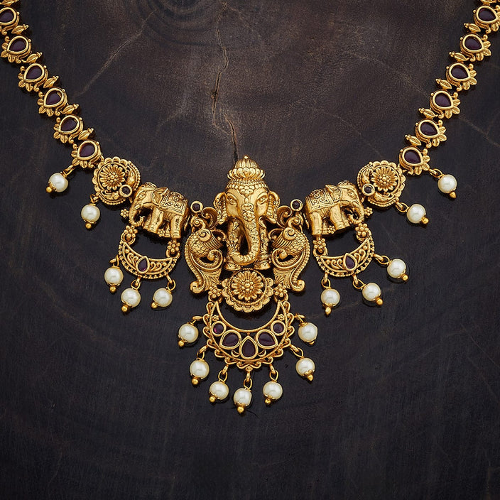 Antique Gold Elephant Necklace