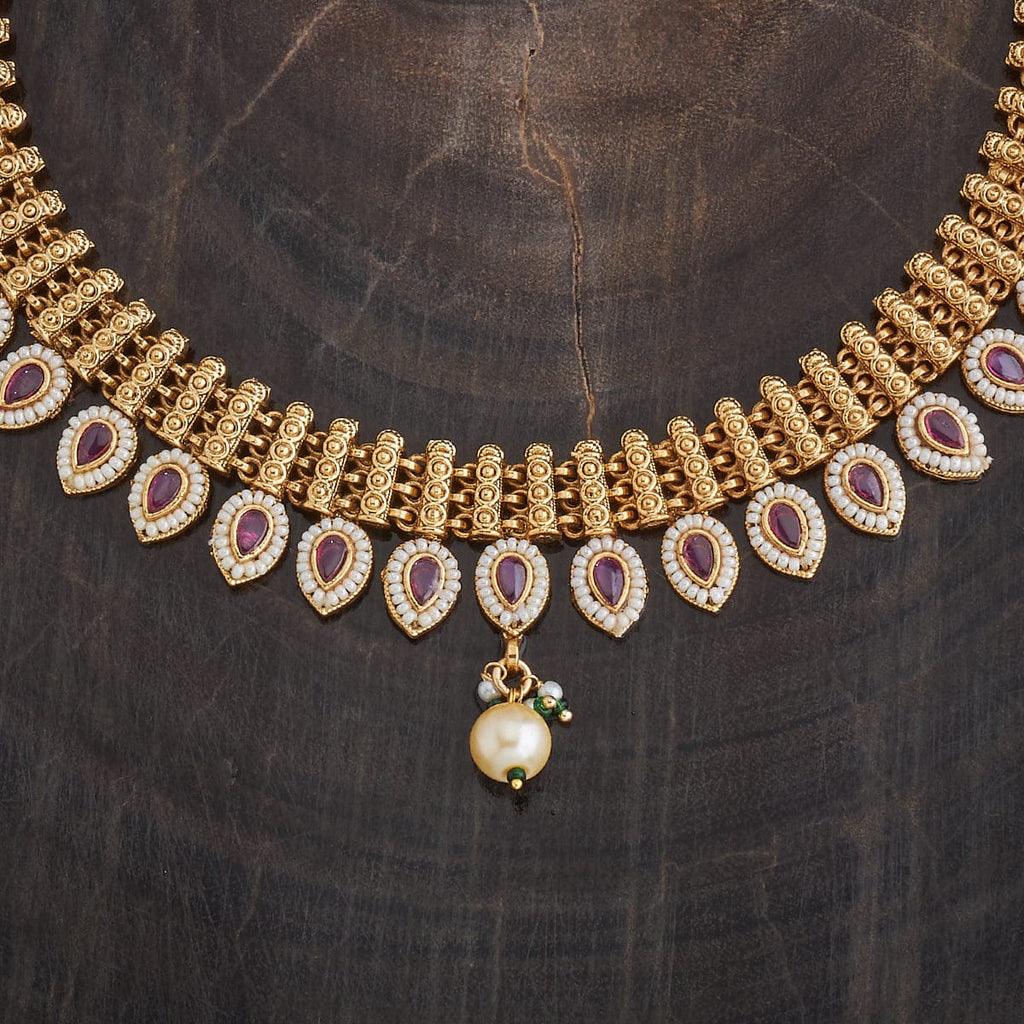 Synthetic Stones Antique Necklace