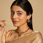 Mahalaxmi antique Short necklace