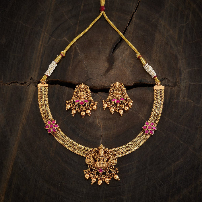 Mahalaxmi antique Short necklace