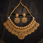Oval Pattern Antique Necklace