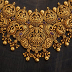 Goddess Lakshmi Antique Gold Necklace