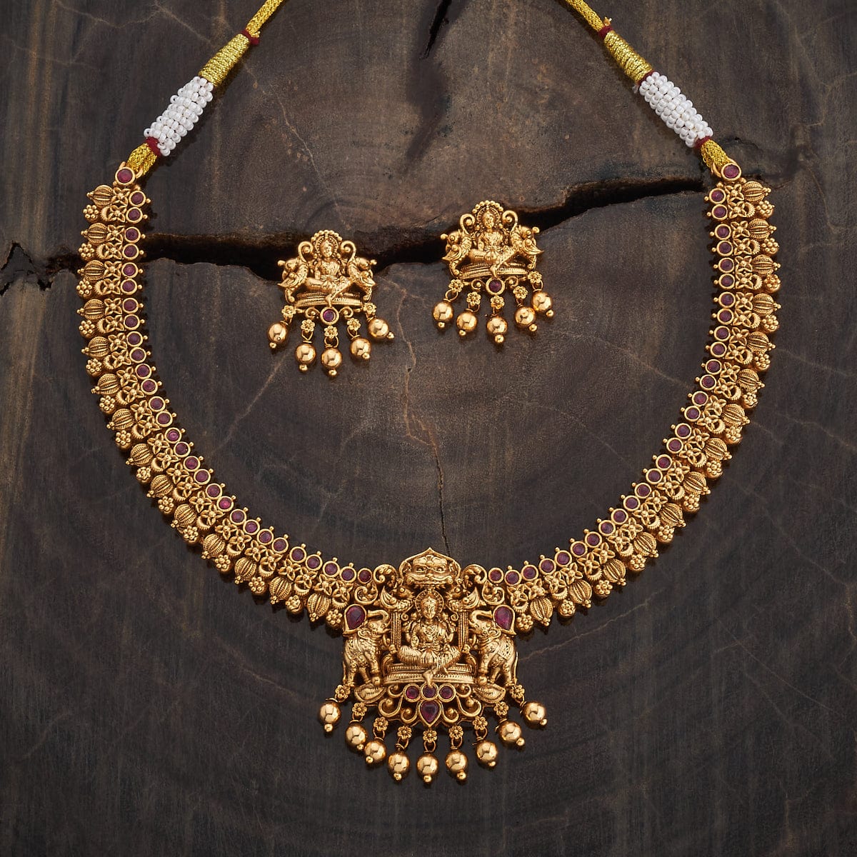 Pink Stone Antique Necklace