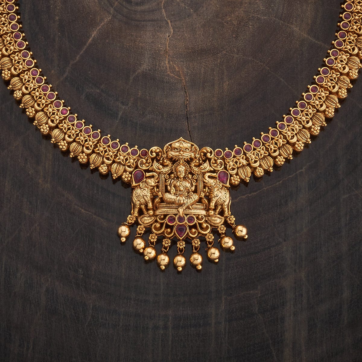 Pink Stone Antique Necklace