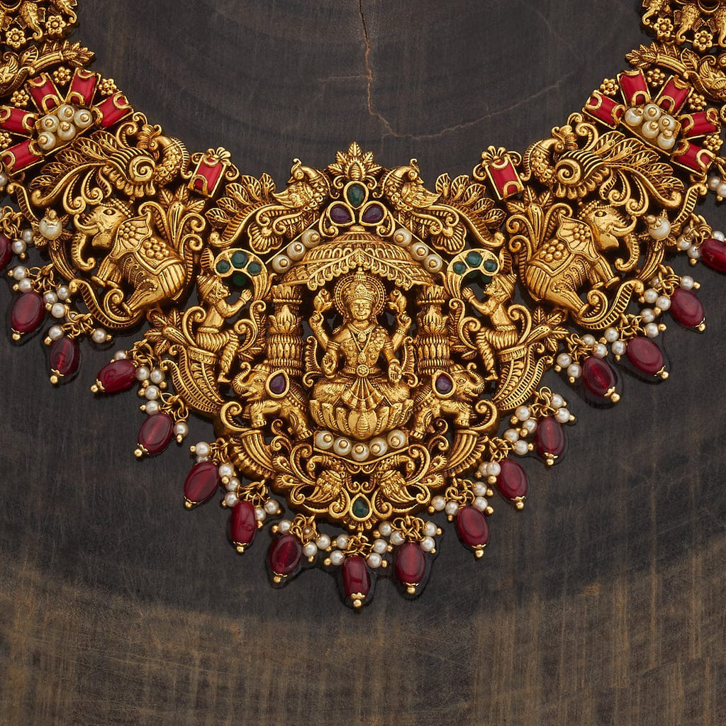 Laxmi Temple Antique Necklace