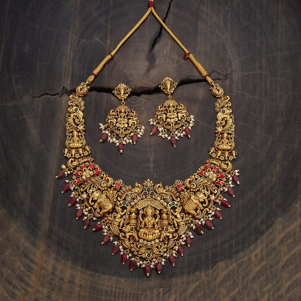 Laxmi Temple Antique Necklace