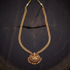 Gold Stone Chain With Lakshmi Antique Necklace