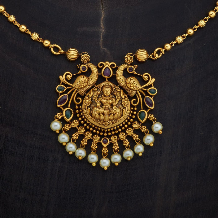 Gold Stone Peacock Antique Necklace
