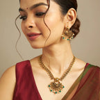 Traditional Mango Design Antique Necklace