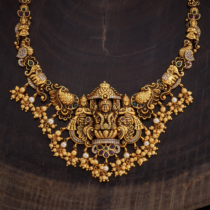 Gold-plated Long antique necklace