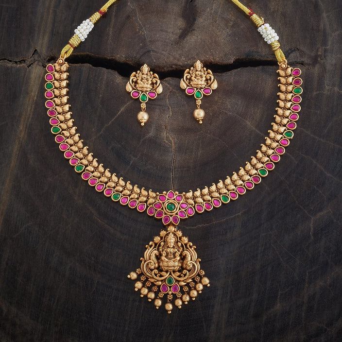 Maa Laxmi Antique Necklace set