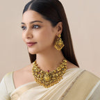 Designer Lakshmi Devi Kempu Wedding Antique Necklace set