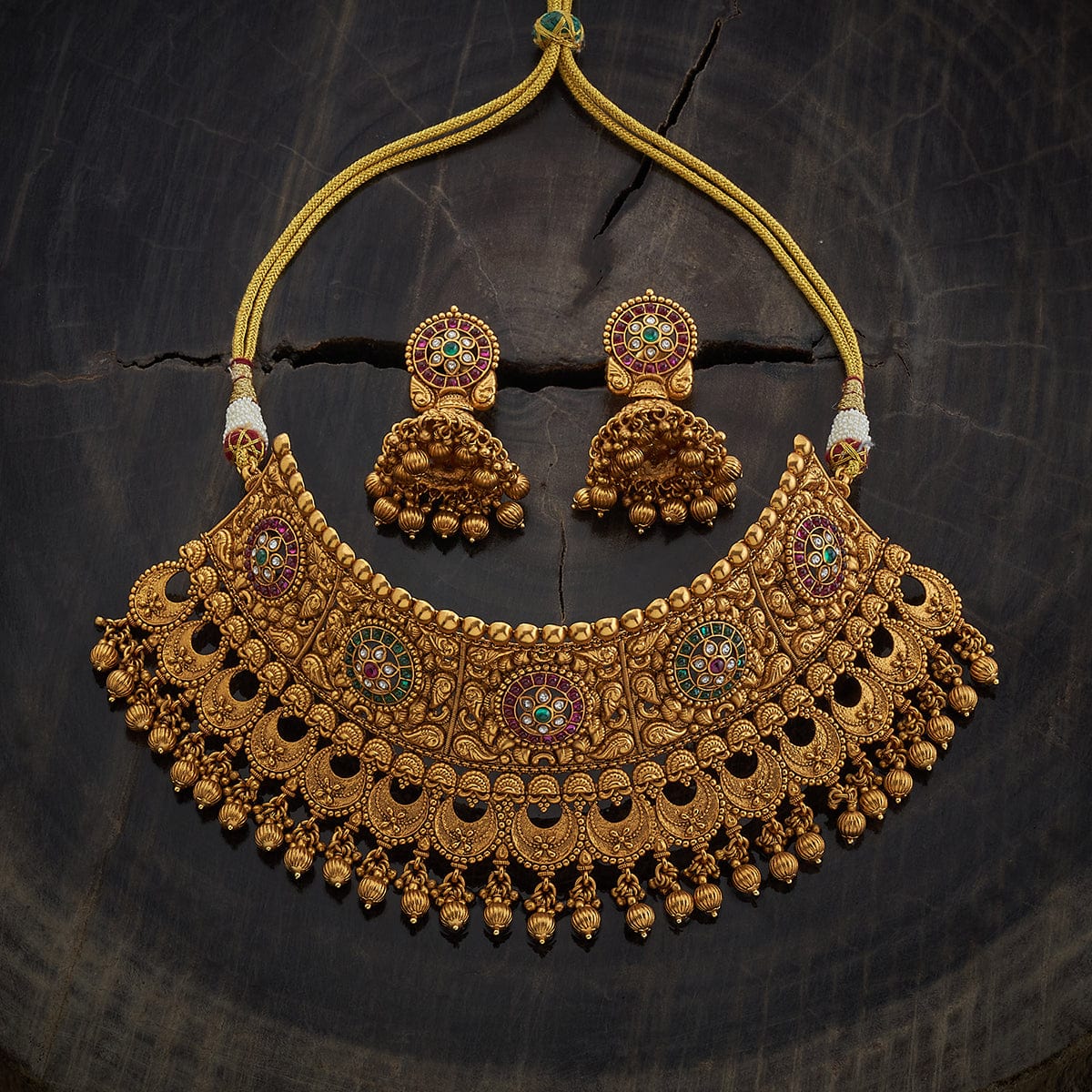 Antique synthetic stones Necklace