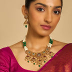 Multi Layered Short Antique Necklace