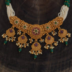 Multi Layered Short Antique Necklace
