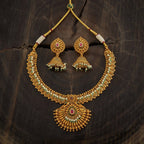 Flower Design Antique Beads Necklace