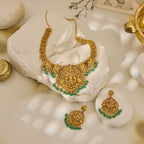 Green Zircon Stones Antique Necklace set