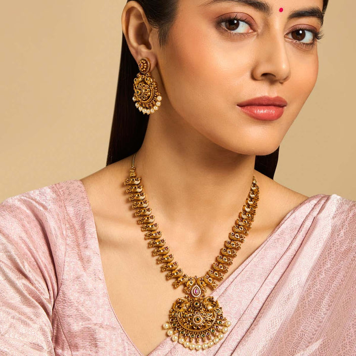 Traditional South Indian Antique Necklace