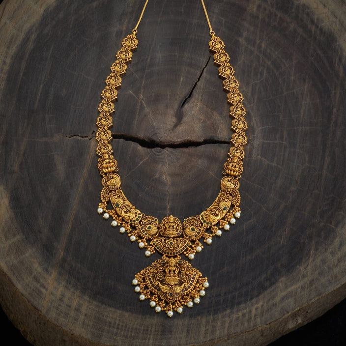 Maa Laxmi long haram Antique Necklace