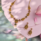 lotus gold Antique Necklace