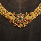Peacock flower Antique Necklace
