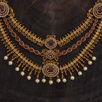 Antique Bead Short Necklace