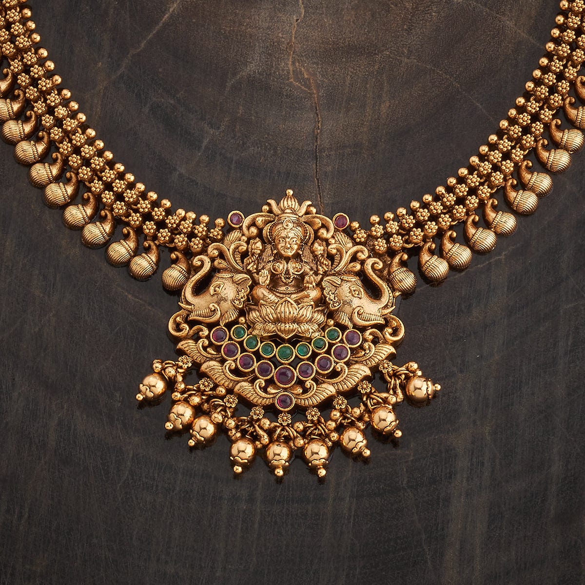 Temple golden Antique Necklace