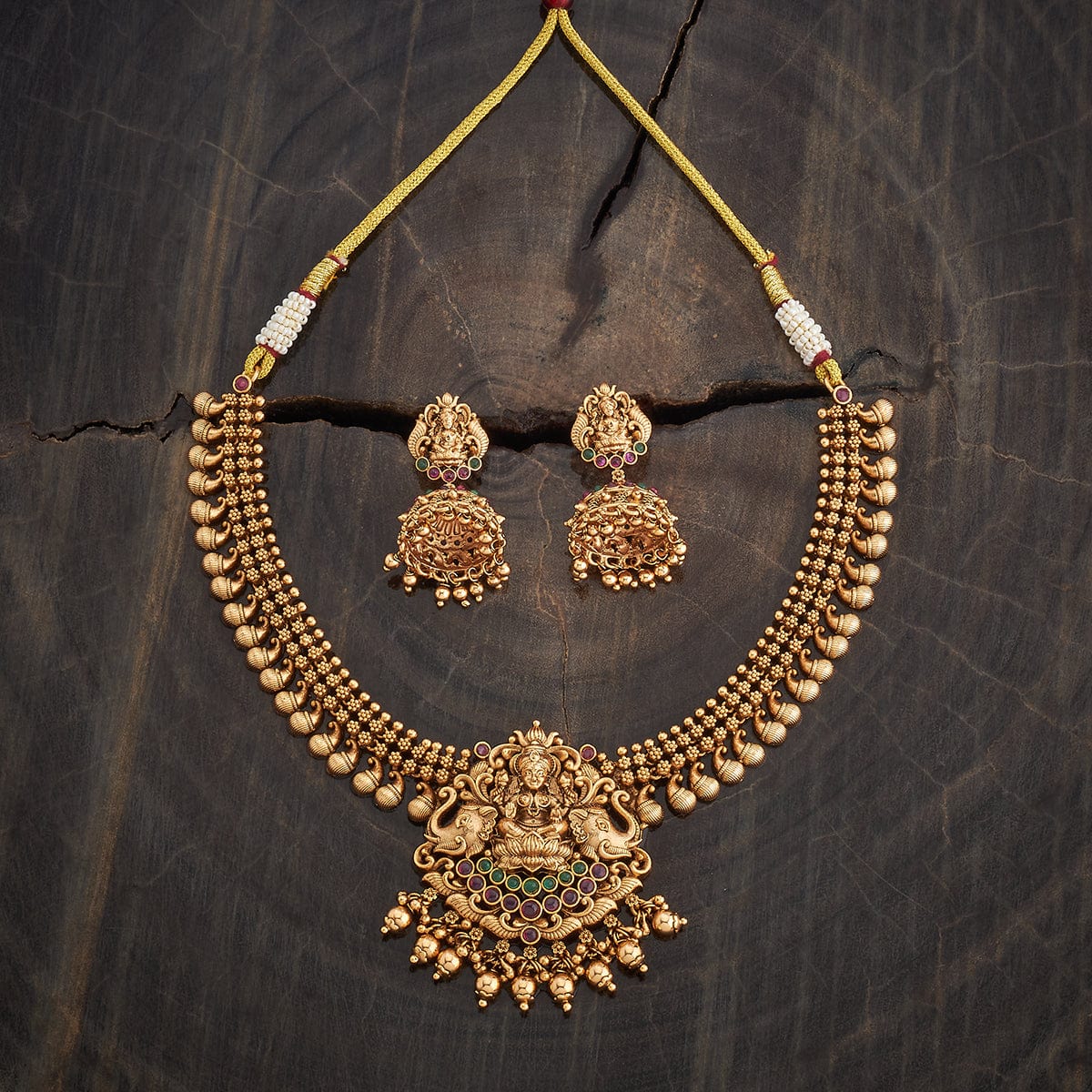 Temple golden Antique Necklace