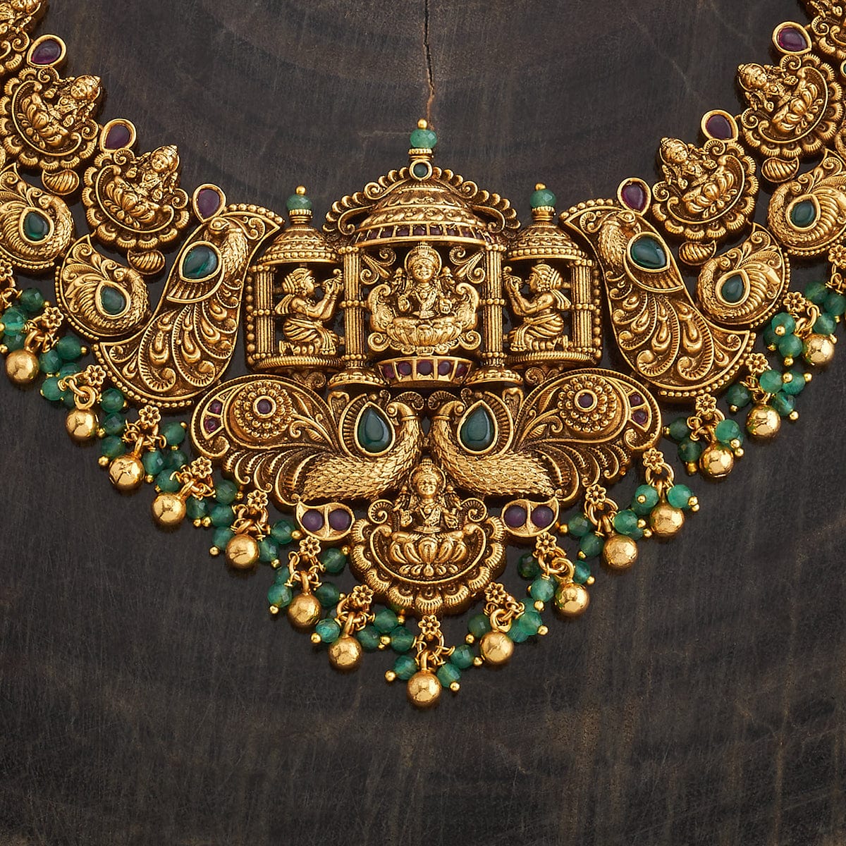 Green Stone Antique Necklace