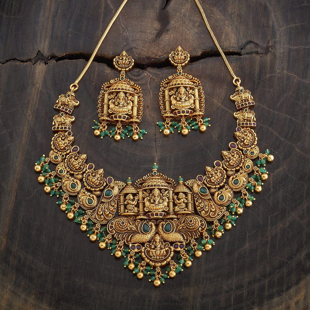 Green Stone Antique Necklace