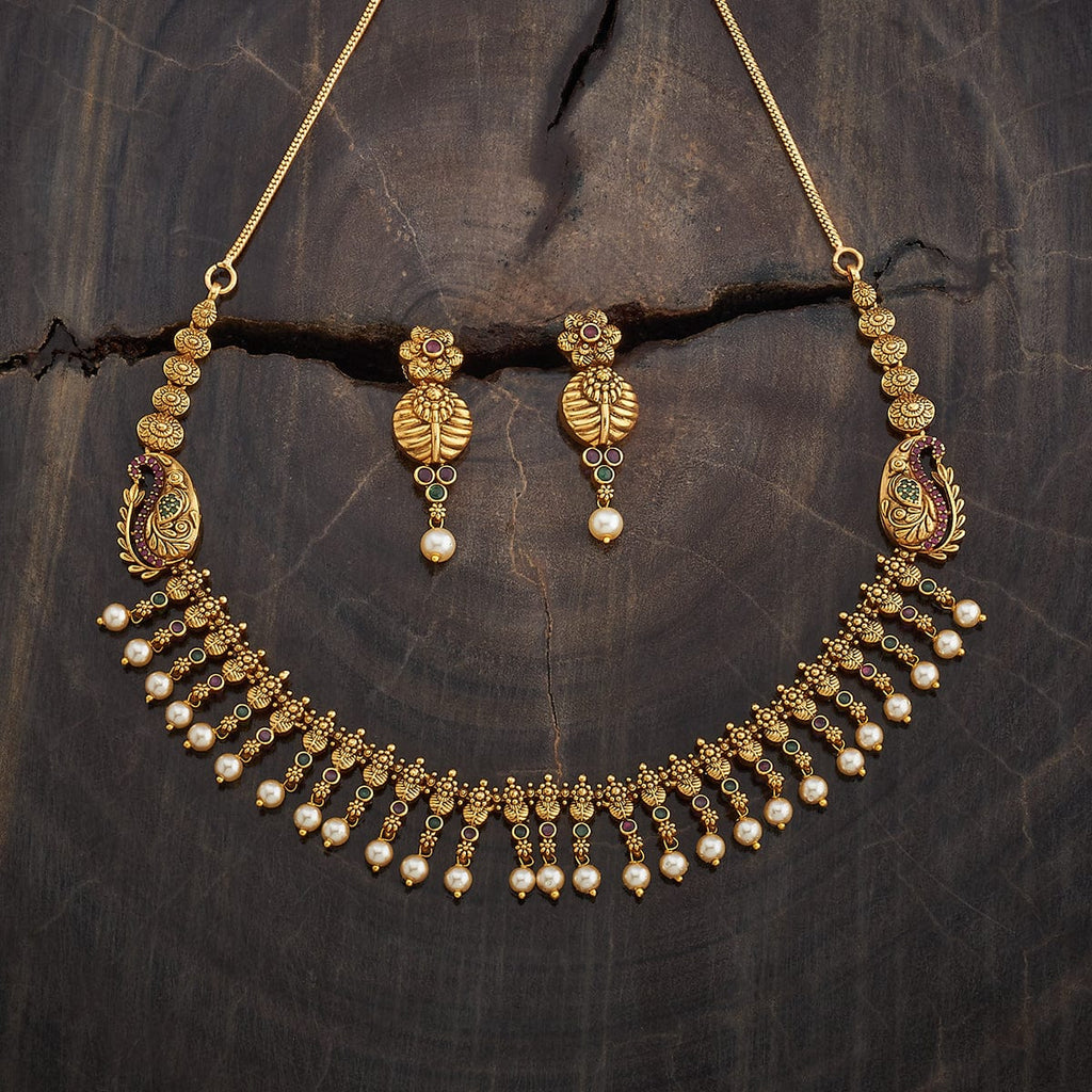 Antique White stone Necklace