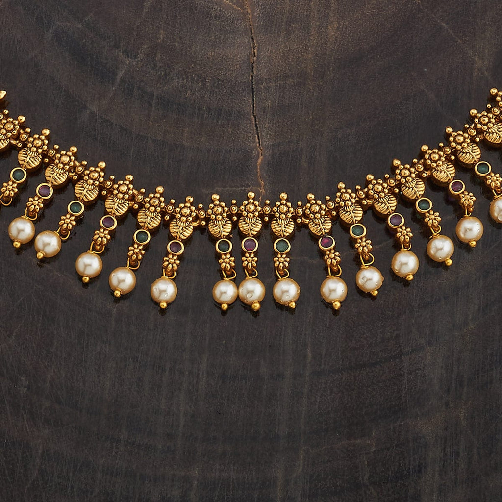 Antique White stone Necklace