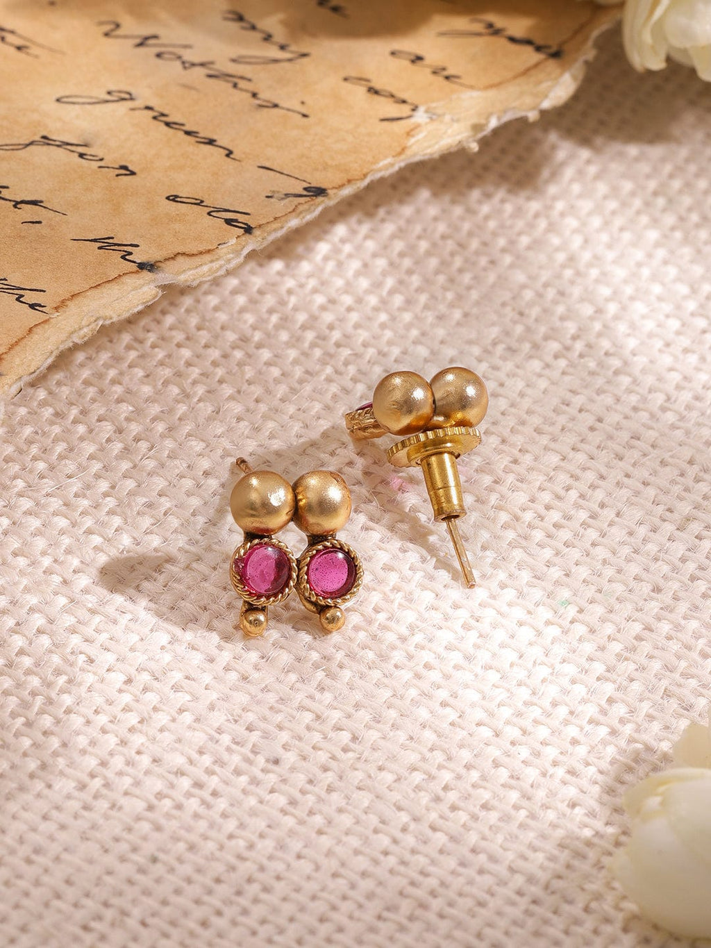 Gold-Plated Stone-Studded Necklace Set Occasion : - a birthday, wedding,