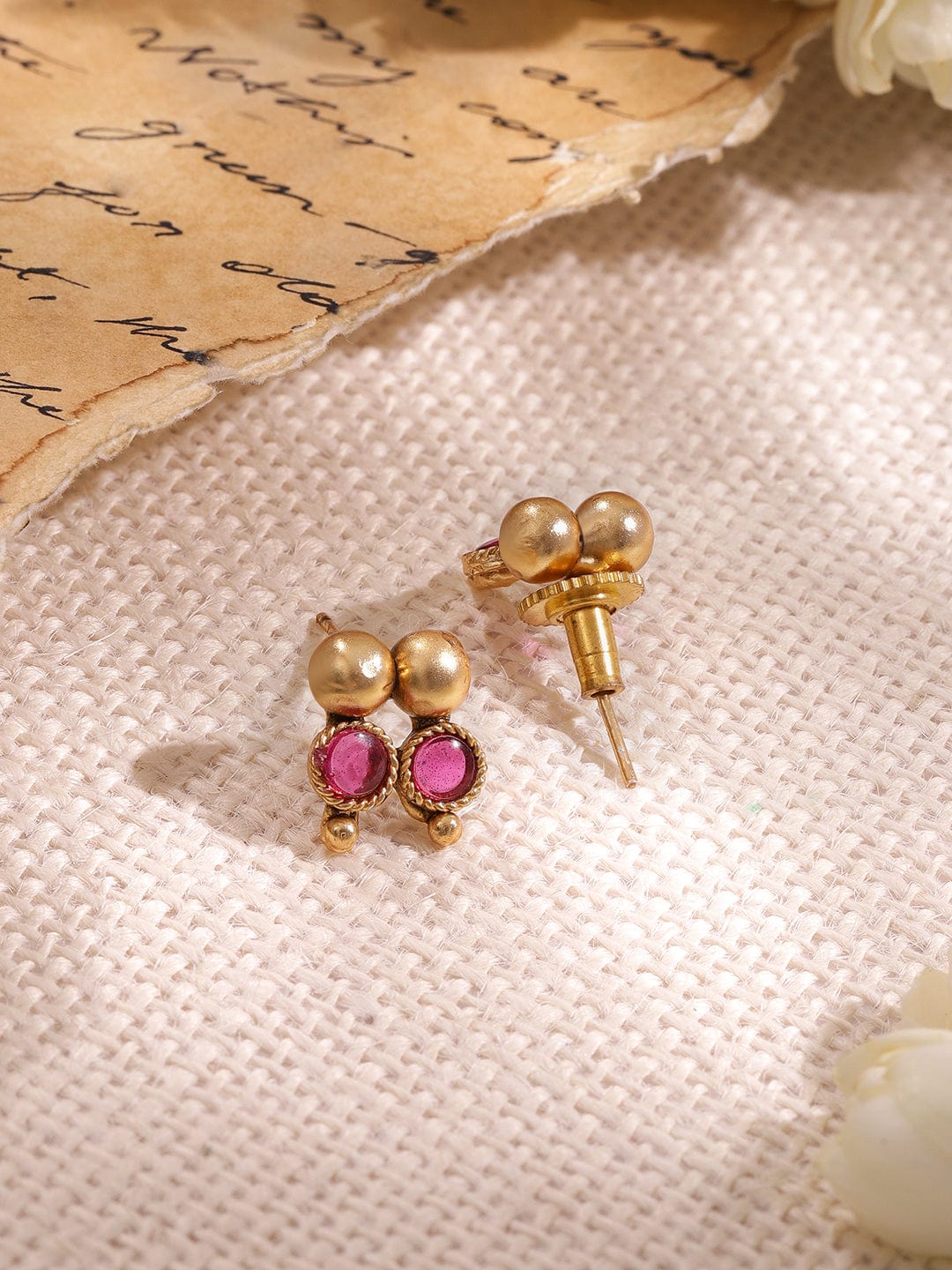 Gold-Plated Stone-Studded Necklace Set Occasion : - a birthday, wedding,