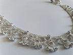 Bright Silver Diamond Anklet, Silver Chain Anklet, Delicate Simple Anklet, Mithril, Payal,