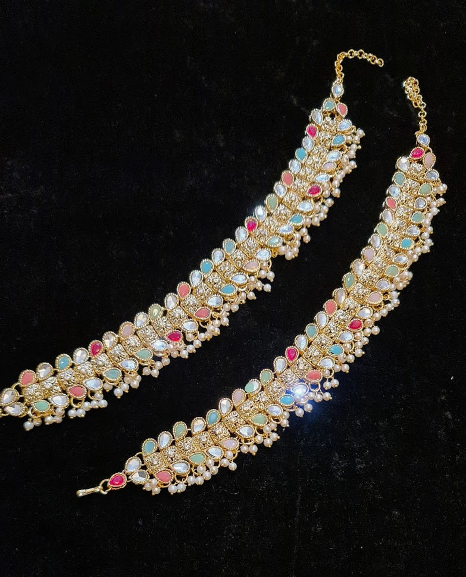 INDIAN ANKLET, Bridal Anklet, Pakistani jewelry, indian jewelry