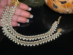 AD Diamond AnkletKundan PayalGold AnkletAntique GoldWedding Jewelry Payal