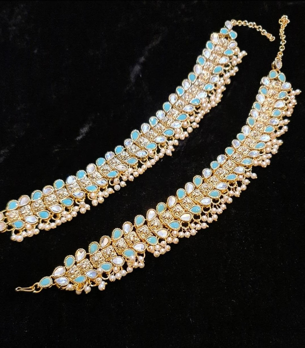 INDIAN ANKLET, Bridal Anklet, Pakistani jewelry, indian jewelry