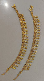 Stunning Antique Giggling Bells Ankle Anklet Payal Feet Chain Indian Traditional Bridal Jewellery