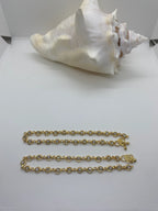 Bollywood jewellery, gold color anklets. Indian jewelry