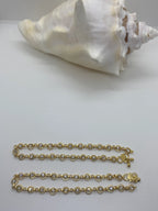 Bollywood jewellery, gold color anklets. Indian jewelry